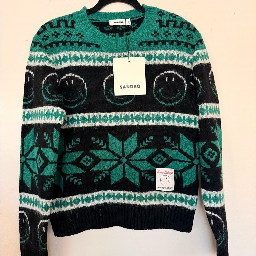 Sandro x Smiley Limited Edition Christmas Sweater